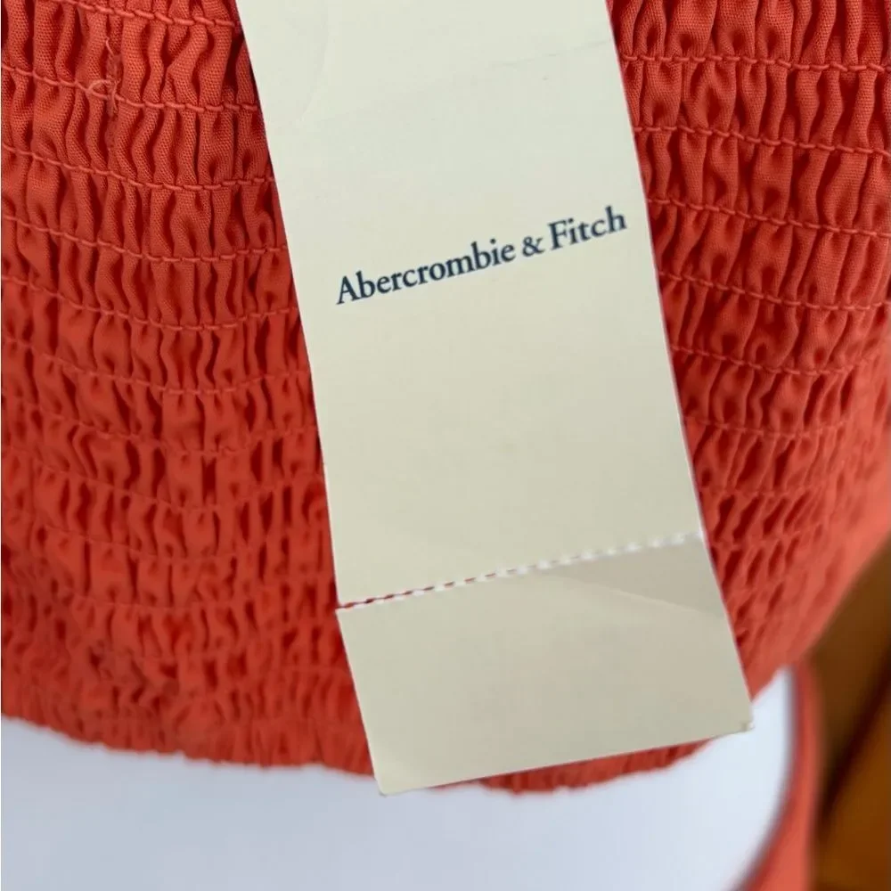 New with tag Abercrombie & Fitch orange drop waist cutout maxi dress size XLT.